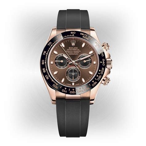 rolex daytona rose gold chocolate dial oysterflex|rolex rose gold daytona chronograph.